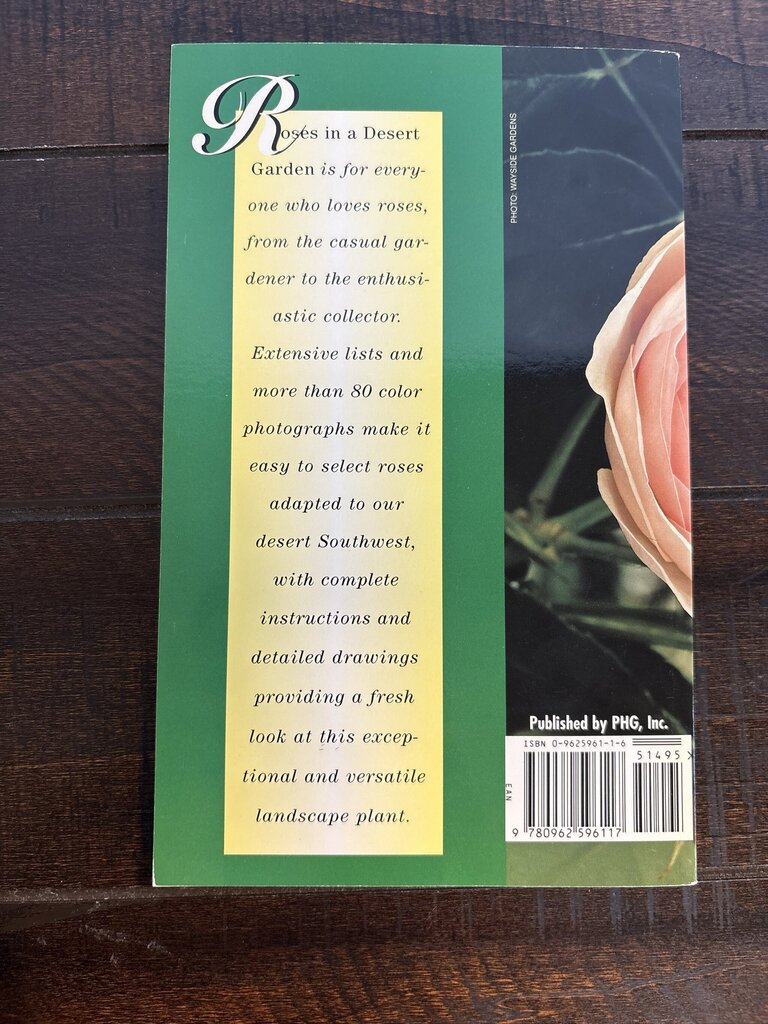 Roses in a Desert Garden Hardcover Book by Hallie Beck