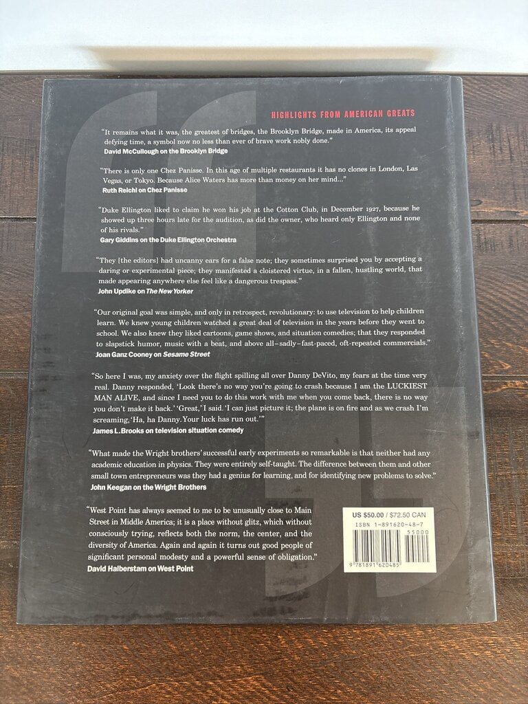 American Greats Hardcover Book