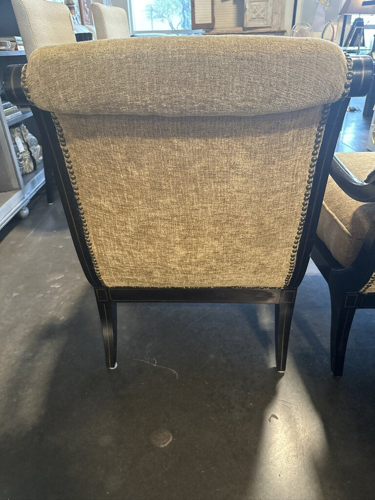 Antique Custom Upholstered Chairs- Pair- AS IS