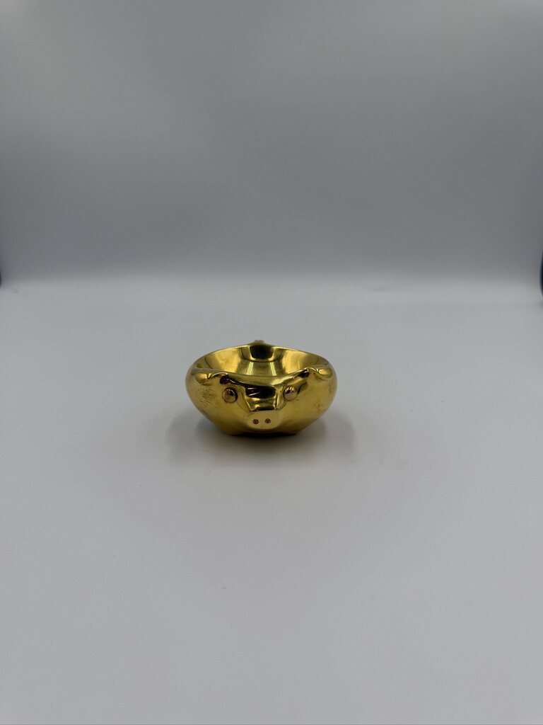 Jonathan Adler Brass Pig Ring Bowl- 3.25X2.5X1.25