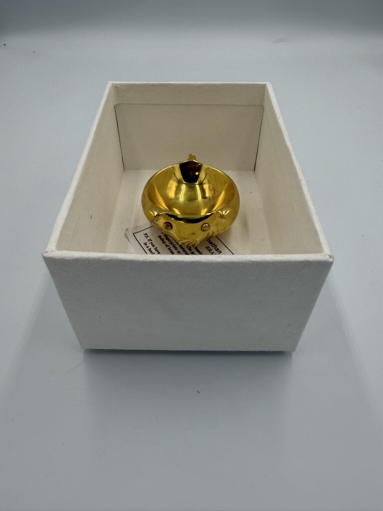 Jonathan Adler Brass Pig Ring Bowl- 3.25X2.5X1.25