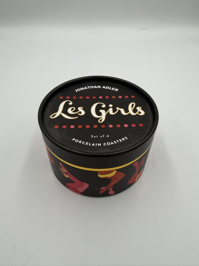 Jonathan Adler Les Girls Coasters- 4.5X4.5X2.5