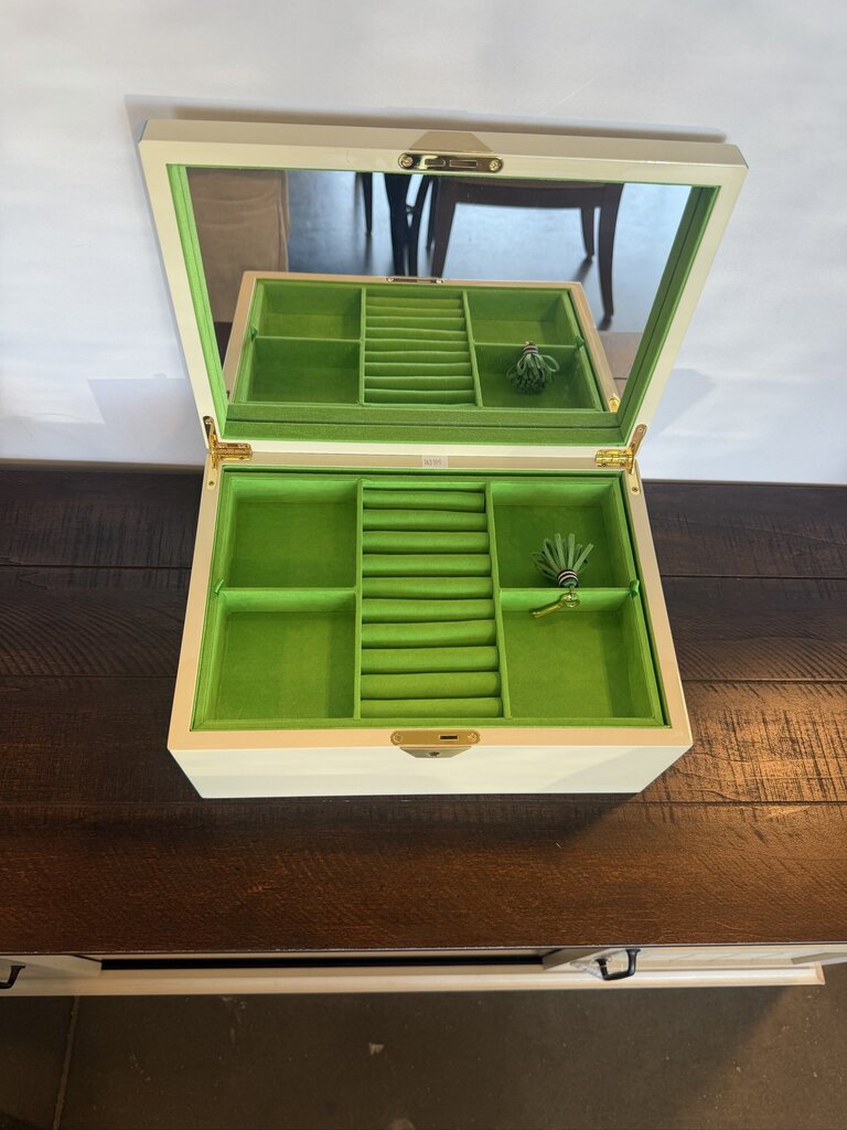 Jonathan Adler Lacquer Jewelry Box W/ Key- 13X9X5.5