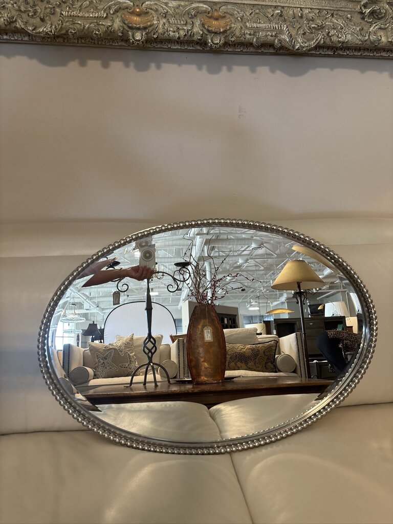 Uttermost Sherise Brushed Nickel Oval Mirror - 22X32