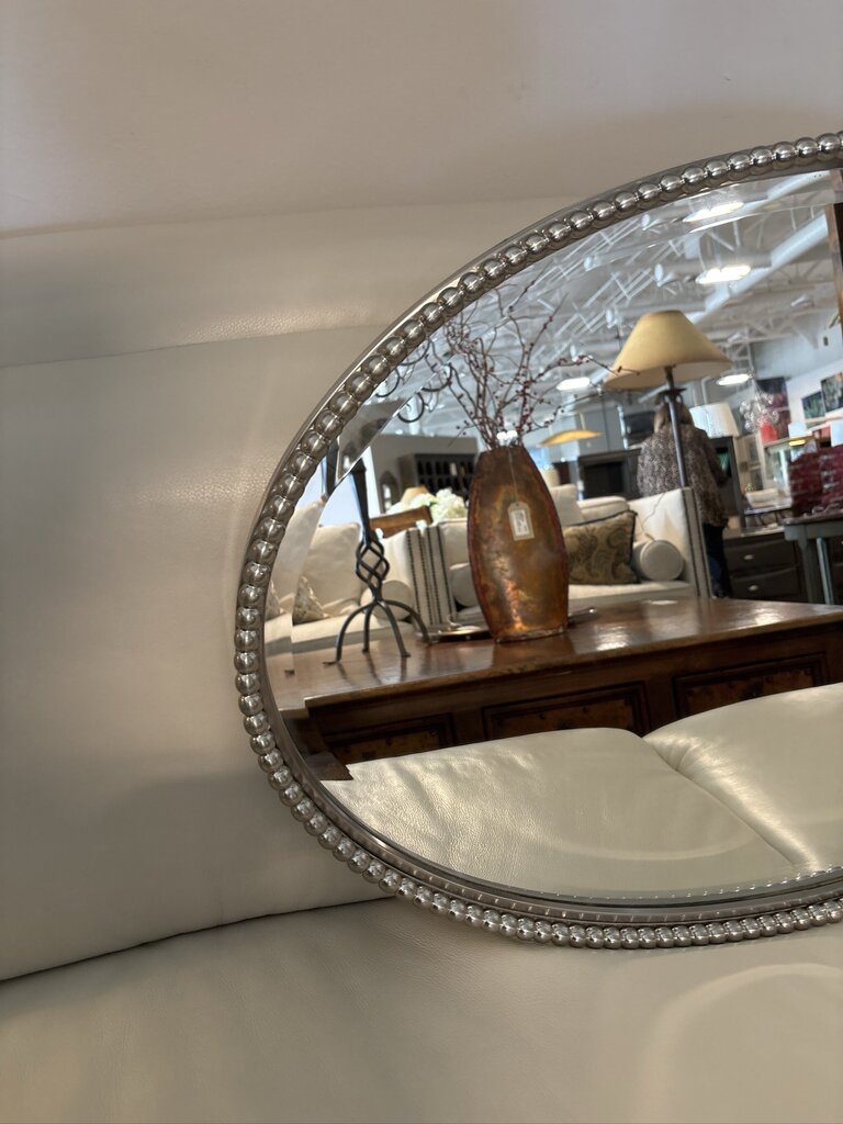 Uttermost Sherise Brushed Nickel Oval Mirror - 22X32