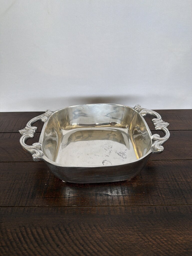 Holland Boone Pewter Bowl W/ Handles- 11.5X8X3