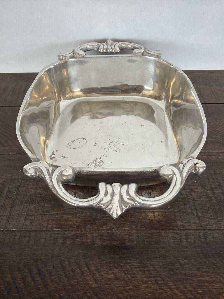 Holland Boone Pewter Bowl W/ Handles- 11.5X8X3