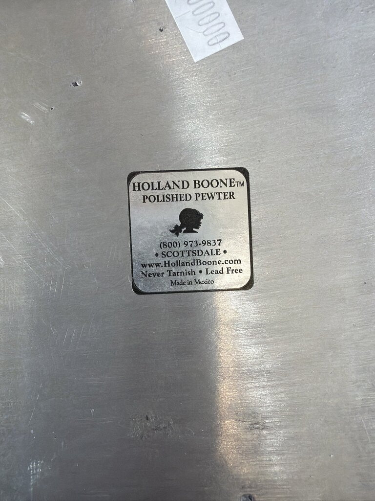 Holland Boone Pewter Bowl W/ Handles- 11.5X8X3