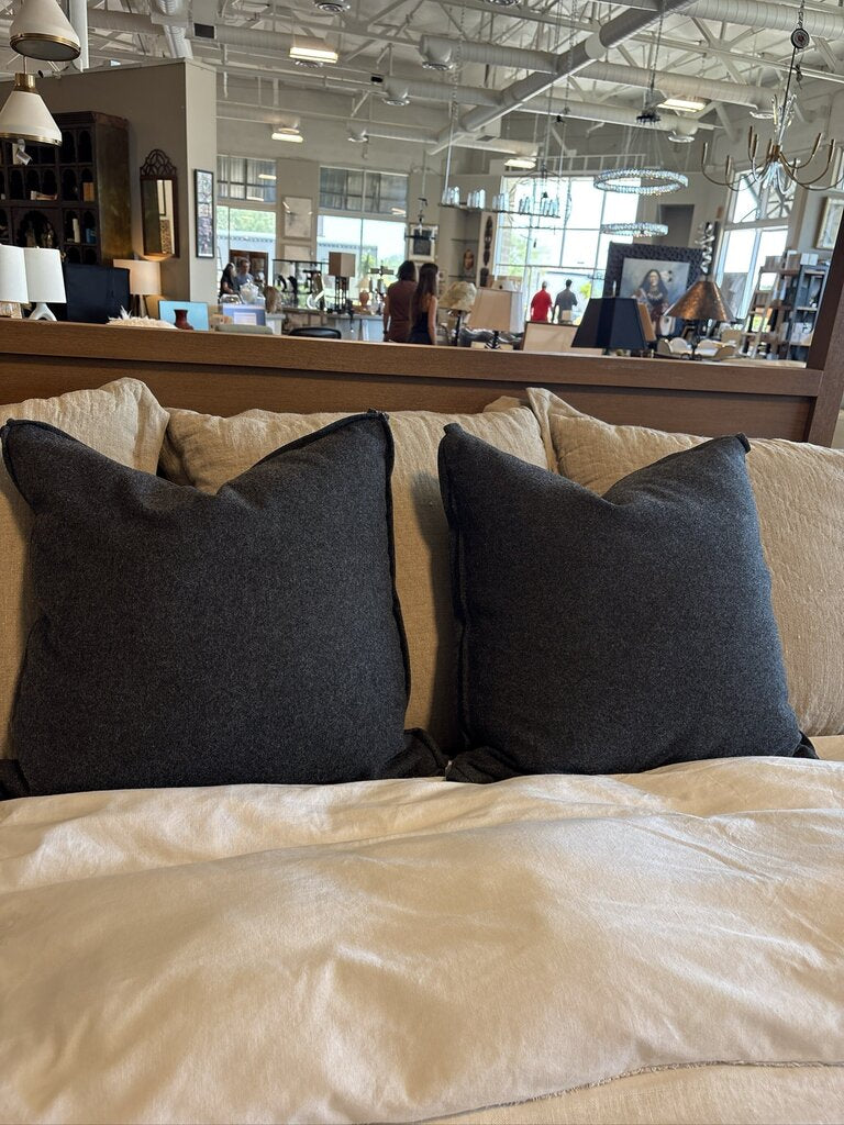 Adaste Home Grey Down Pillow- 22X22