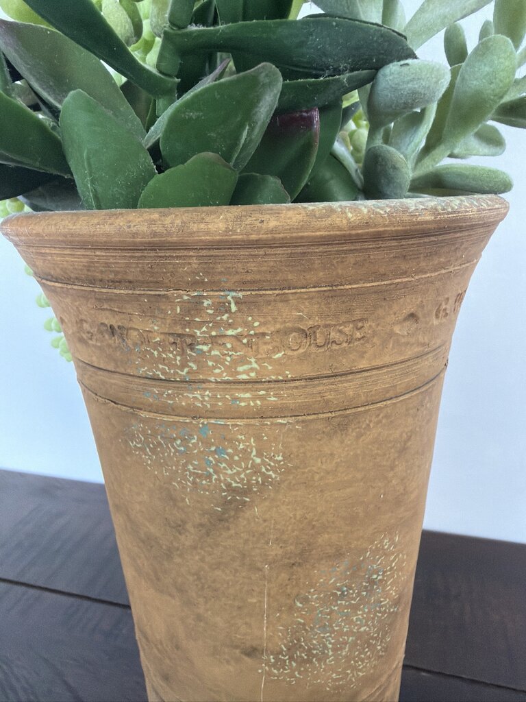 G. Wolff & Co Terra Cotta Pot W/ Succulents- 5X5X11