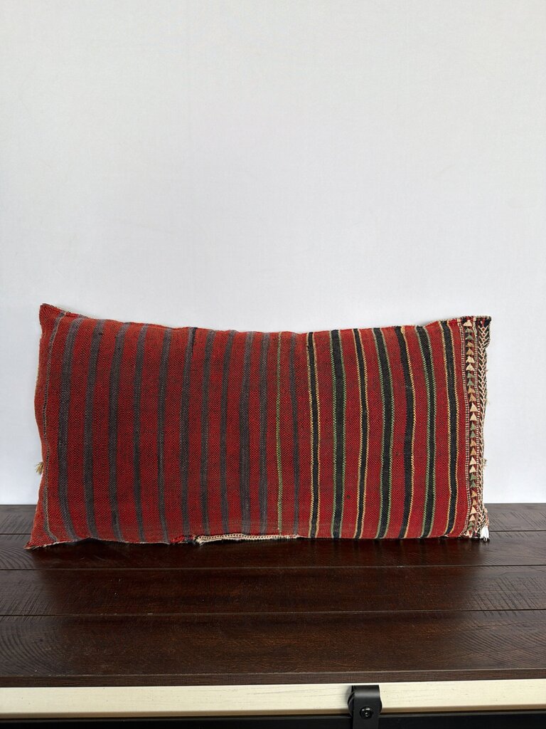 Vintage Kilim Lumbar Pillow- 28X14