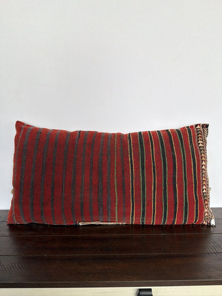 Vintage Kilim Lumbar Pillow- 28X14