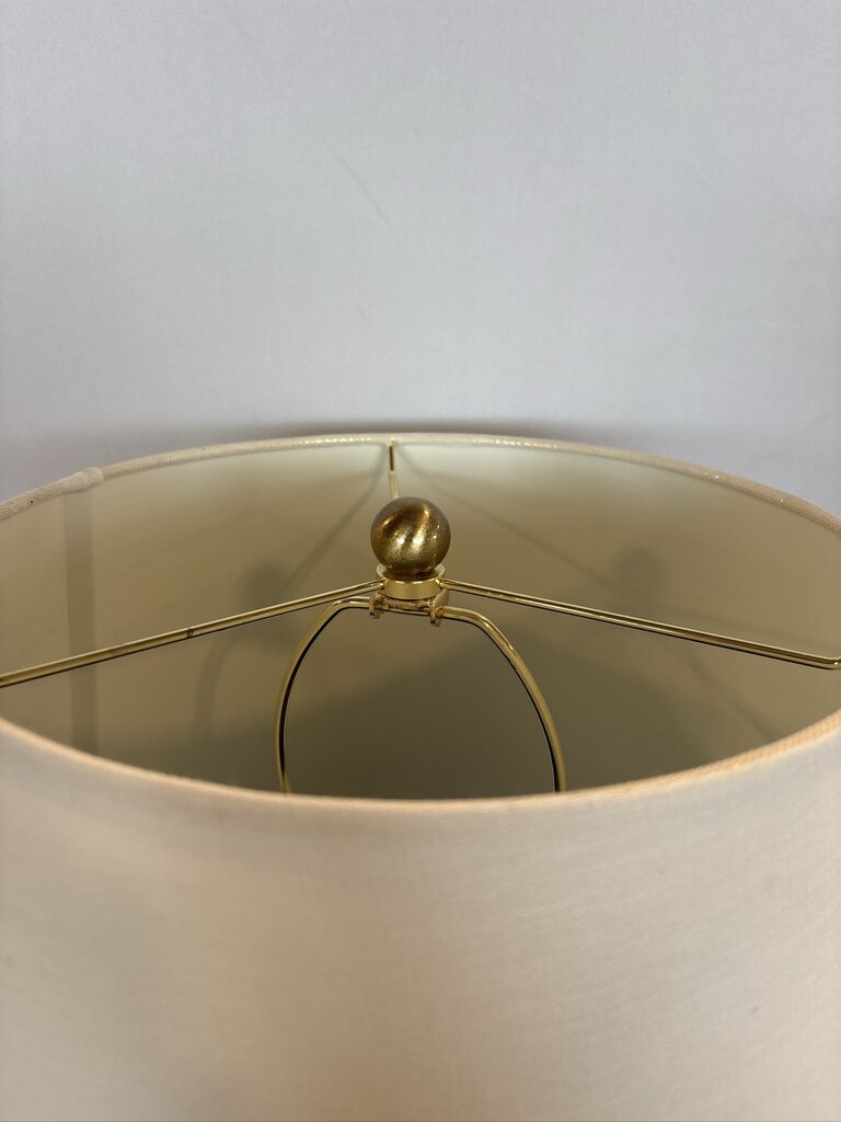 Clear & Brushed Stainless Table Lamp- 13X132X25