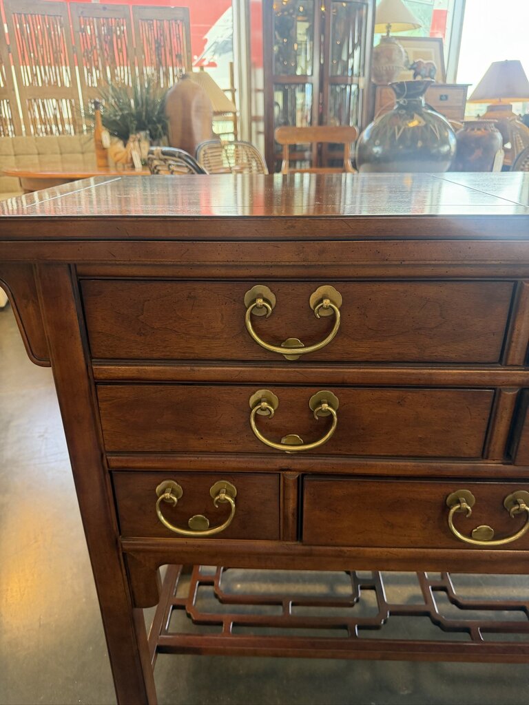 Henredon Chinoiserie Flip-Top Server - 44X18X34H
