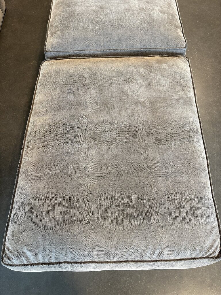 Childress Furniture Embossed Sofa W/ Ottomans- 86X37X30H