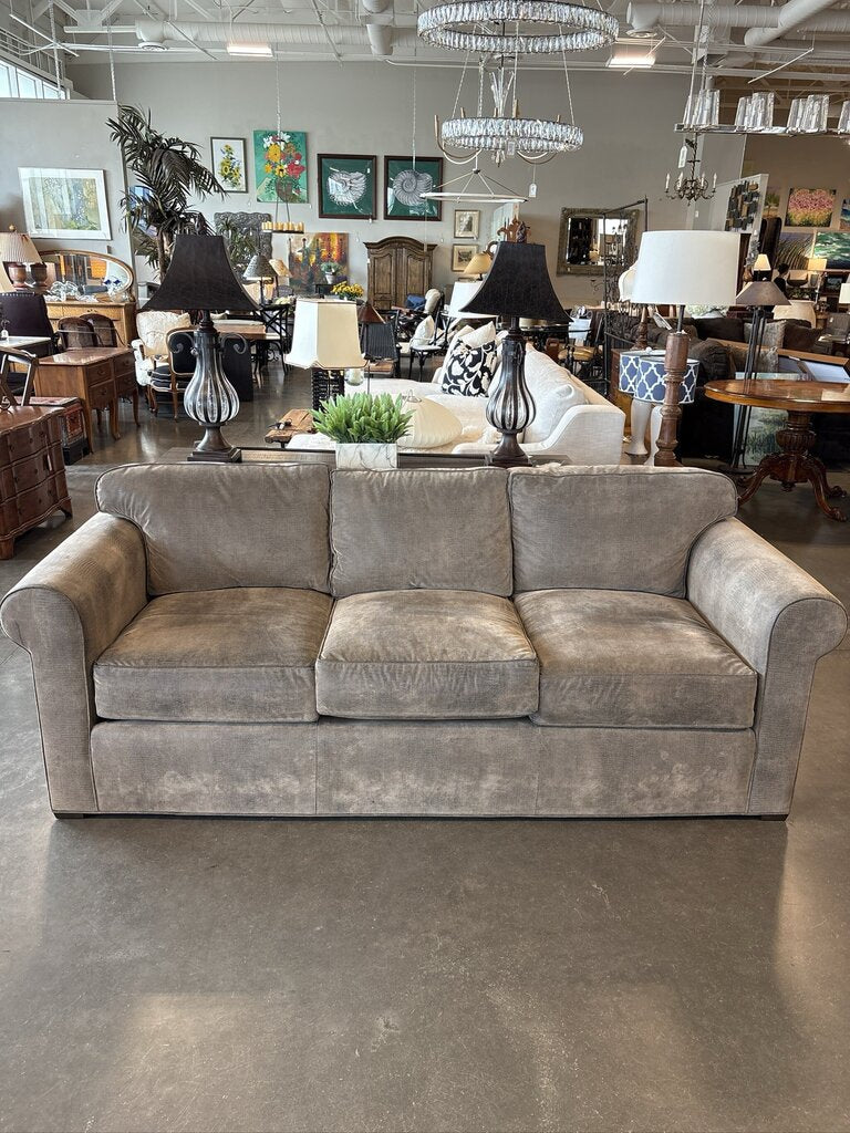 Childress Furniture Embossed Sofa W/ Ottomans- 86X37X30H