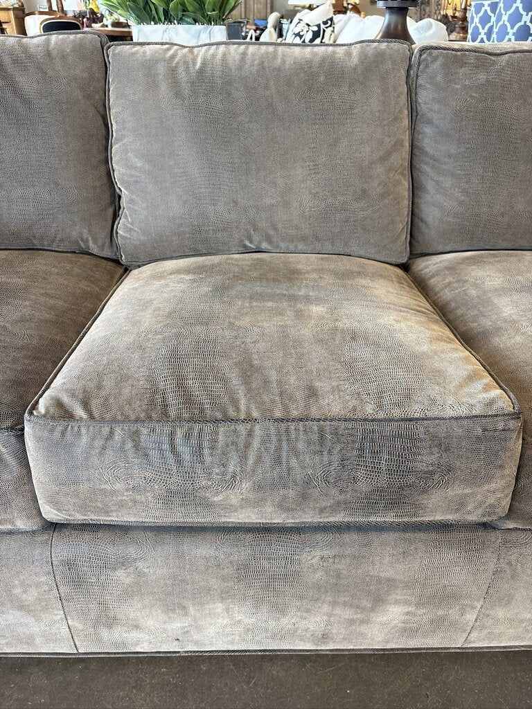 Childress Furniture Embossed Sofa W/ Ottomans- 86X37X30H