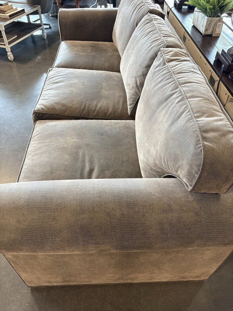 Childress Furniture Embossed Sofa W/ Ottomans- 86X37X30H