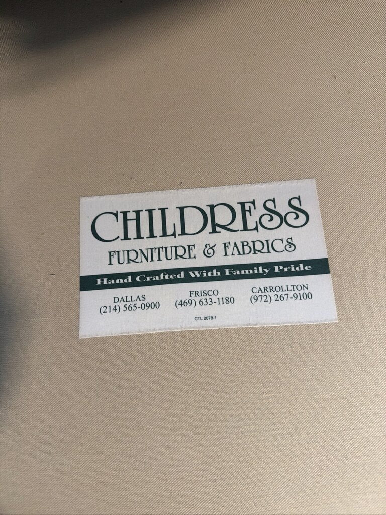 Childress Furniture Embossed Sofa W/ Ottomans- 86X37X30H