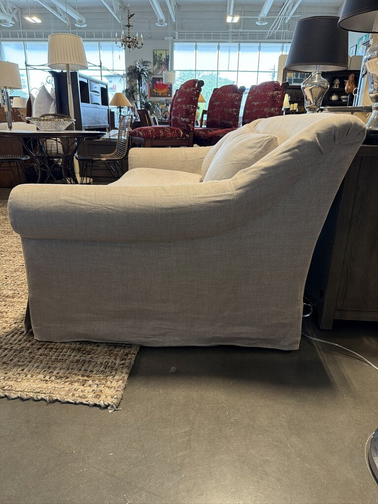 Restoration Hardware Cream Linen Sofa- 84X47X33