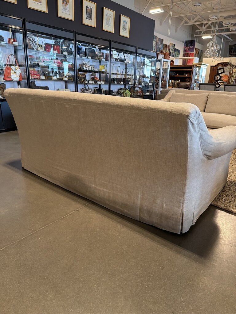 Restoration Hardware Cream Linen Sofa- 84X47X33