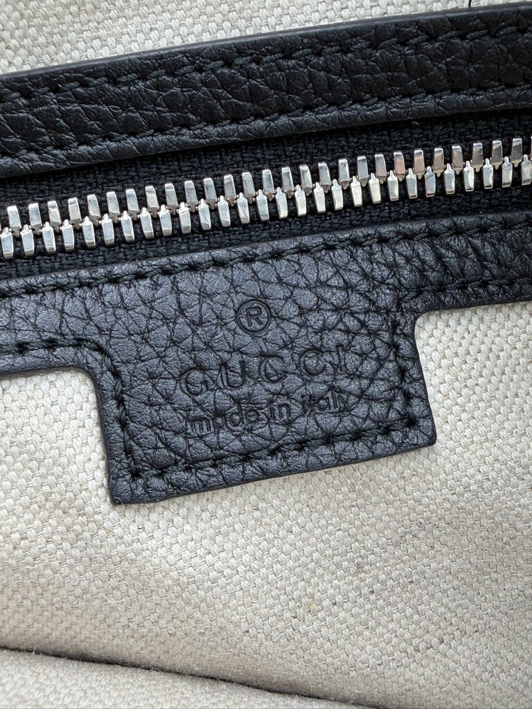 Gucci Piuma Calfskin Jumbo GG Embossed Messenger Bag
