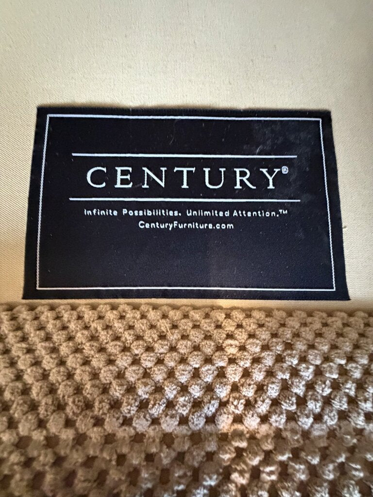 Century Furniture Cream Sofa W/ Chaise- 133X64X37