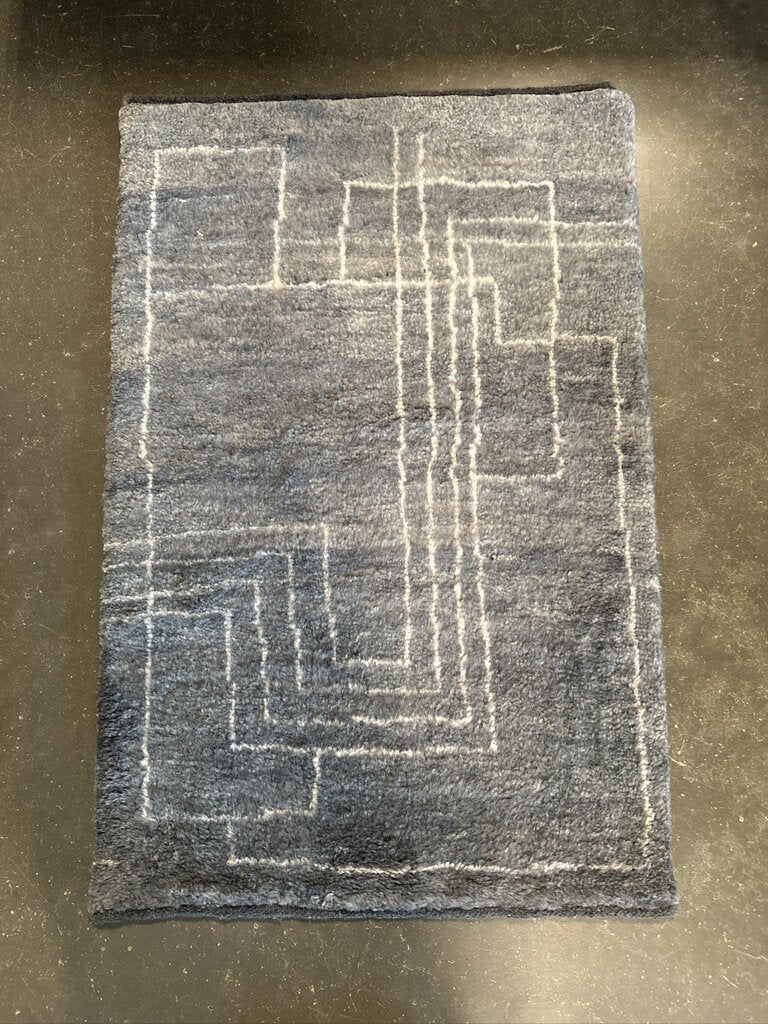 Feizy Agape Modern Abstract Gray Area Rug - 2"X3"