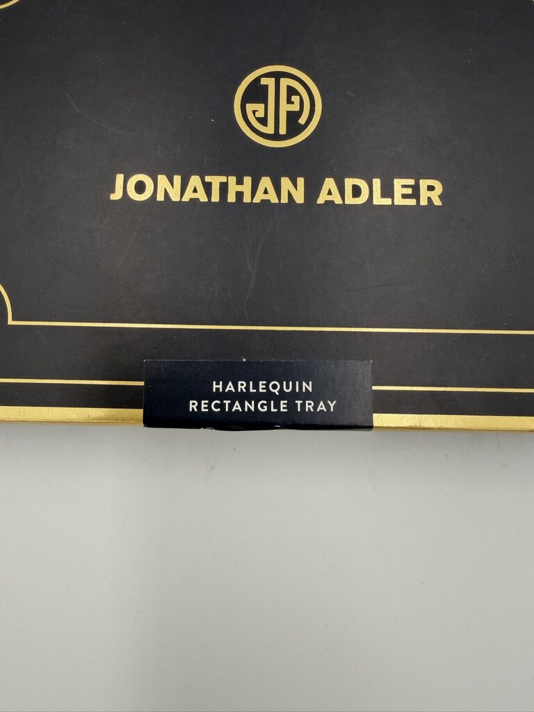 Jonathan Adler Harlequin Rectangle Tray- 7X5X1
