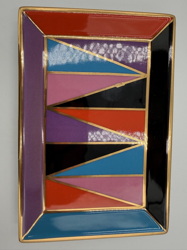 Jonathan Adler Harlequin Rectangle Tray- 7X5X1