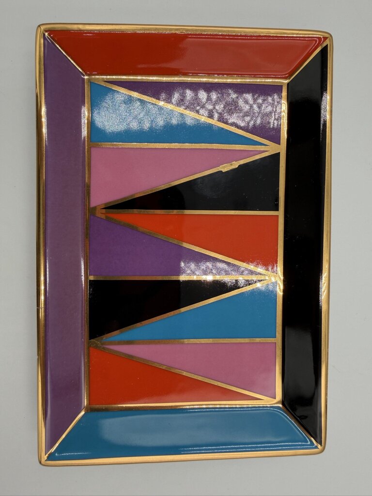 Jonathan Adler Harlequin Rectangle Tray- 7X5X1
