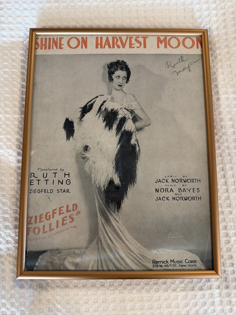 Framed Vintage Sheet Music- Set of 10- 9X12