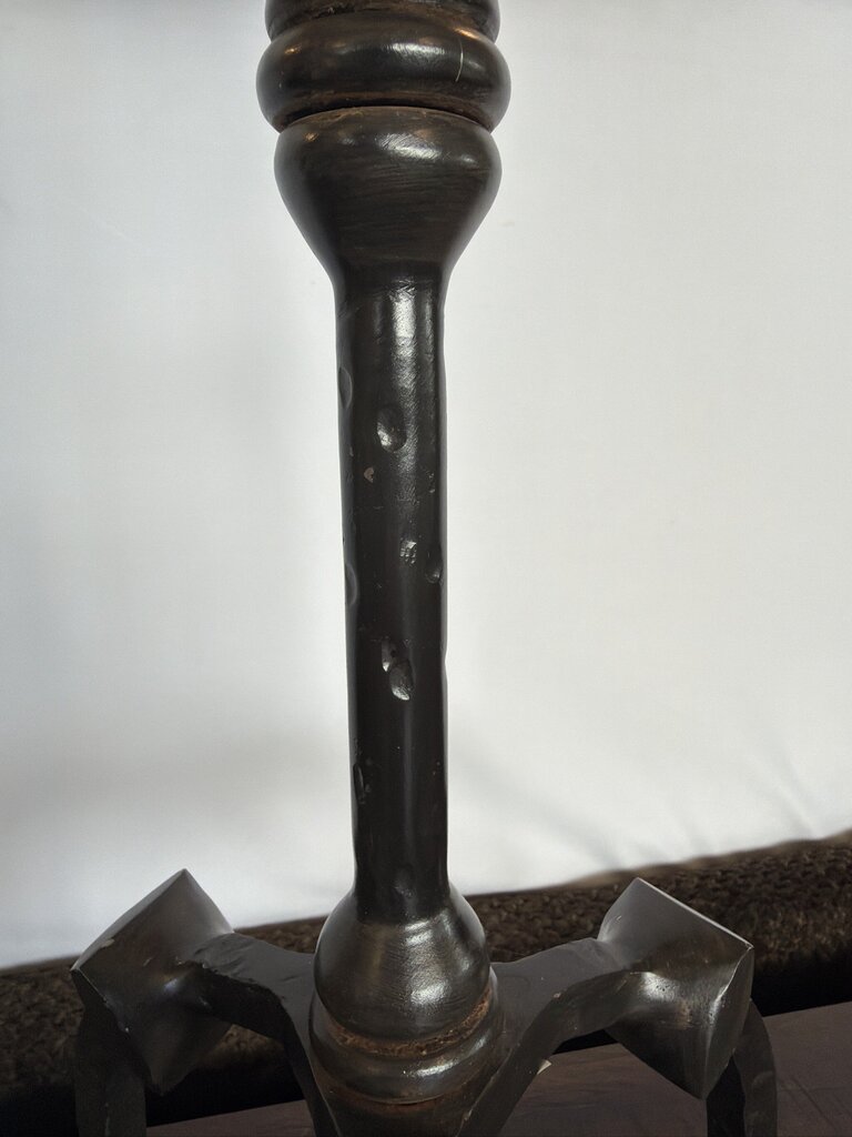 Wrought Iron Table Lamp W/ Candle Base- 18X18X38