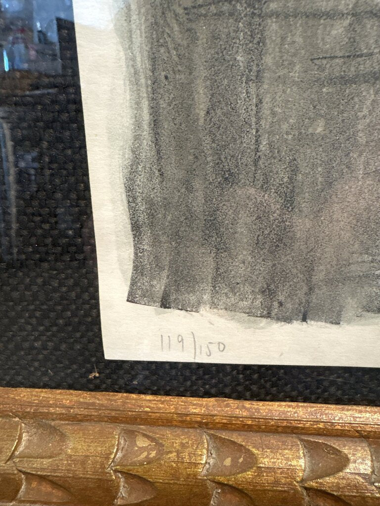 Signed Musical Print By Joseph Kossonogi- 19X23