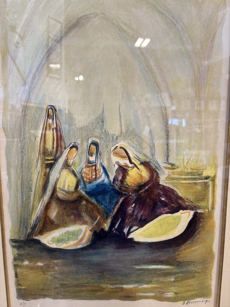 "The Haraum" Figures of Women By Joseph Kossonogi A/P- 17X23.5