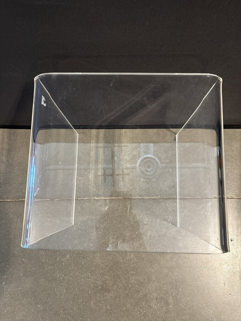 Clear Acrylic Waterfall Side Table- 14X12X16H- AS IS
