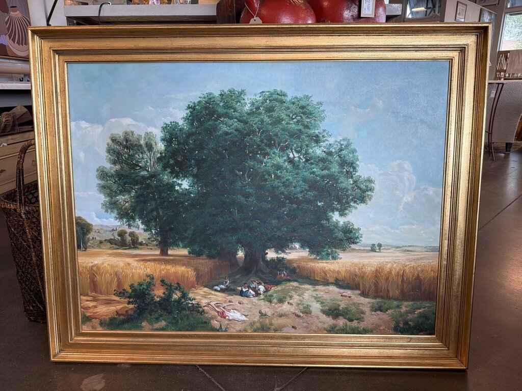 L'ete (Summer) Alexandre Calame Reproduction- Framed Art- 47X37