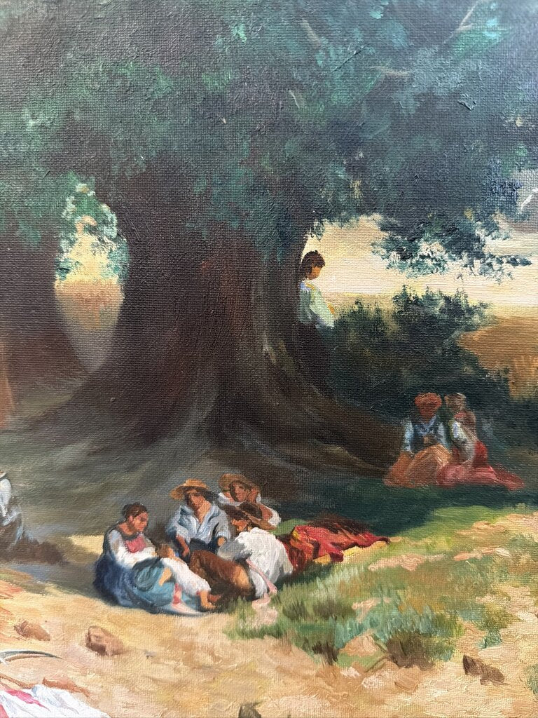 L'ete (Summer) Alexandre Calame Reproduction- Framed Art- 47X37