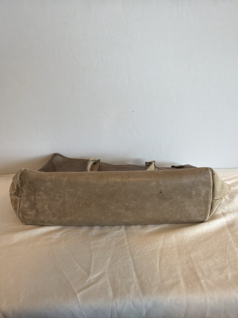 Vintage 1980s Gucci Marbled Brown Leather Lizard-Embossed Tote Bag