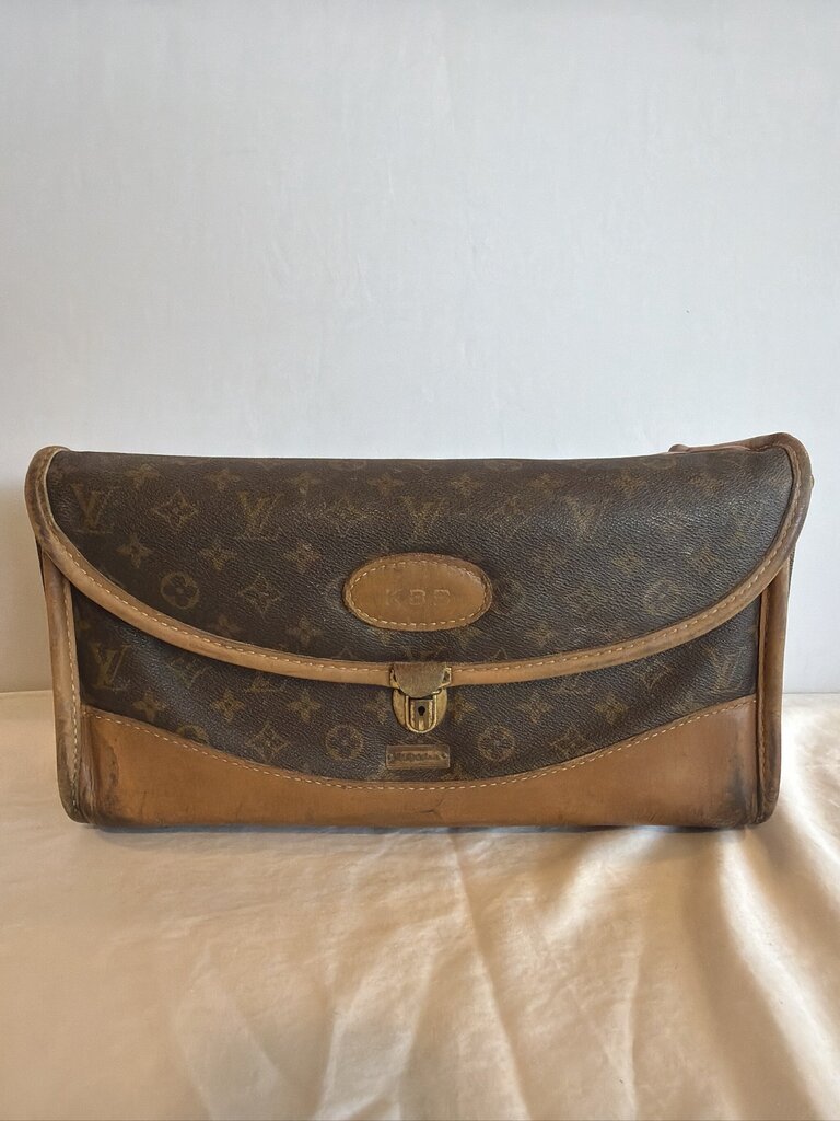 Vintage Louis Vuitton French Company Monogram Cosmetic Vanity Train Case