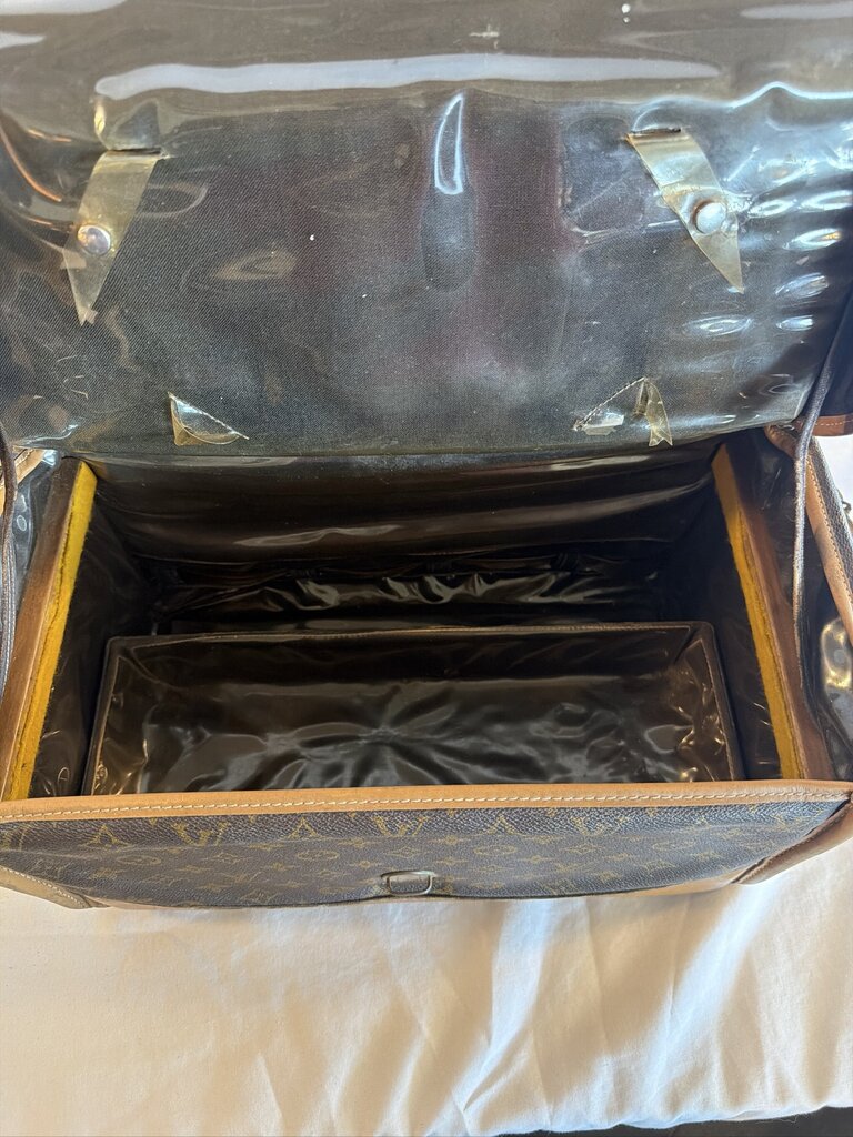 Vintage Louis Vuitton French Company Monogram Cosmetic Vanity Train Case