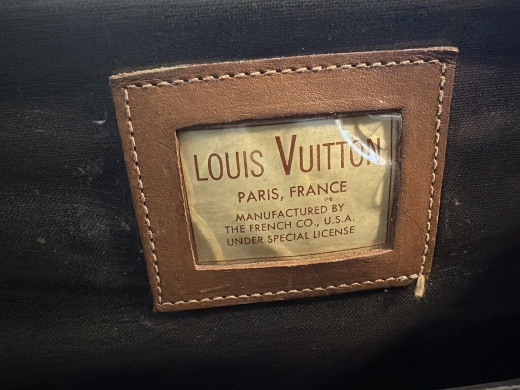 Vintage Louis Vuitton French Company Monogram Cosmetic Vanity Train Case