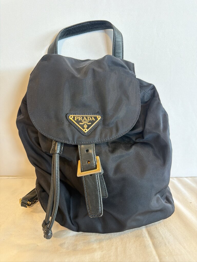 Prada Tessuto Nylon Vela Chain Backpack