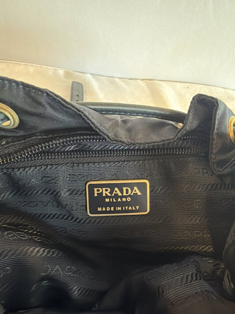Prada Tessuto Nylon Vela Chain Backpack