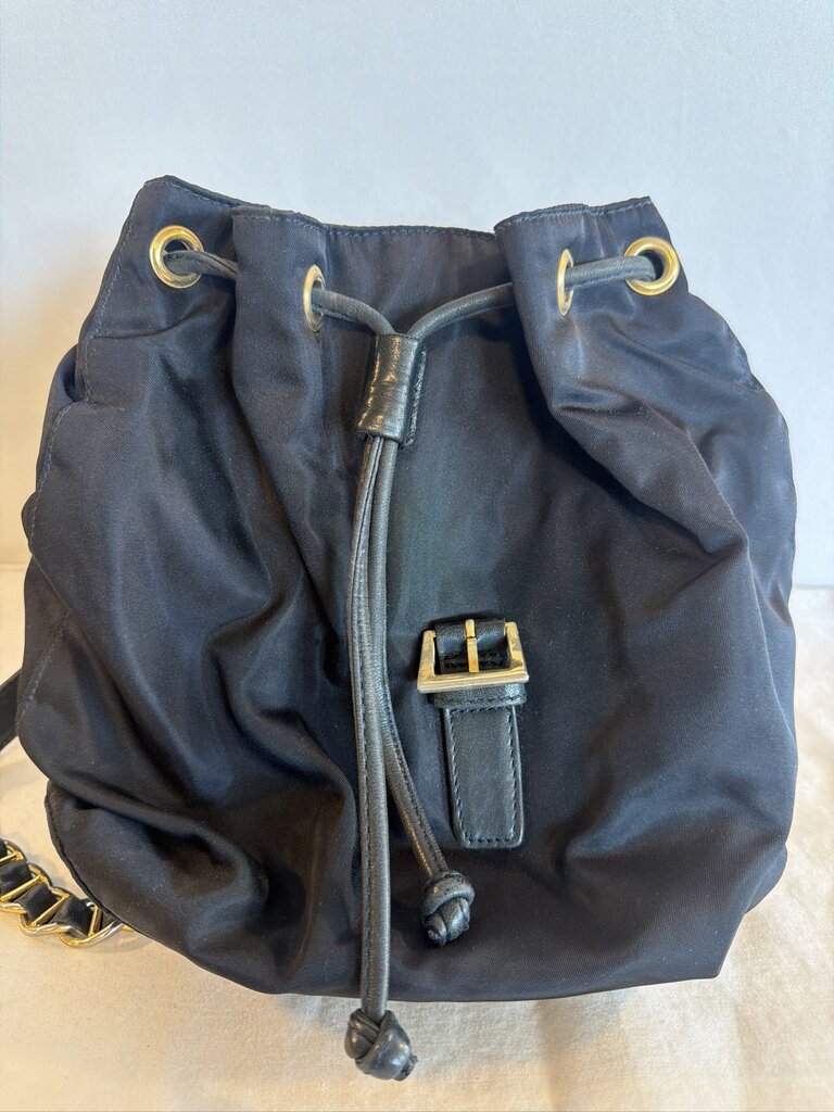 Prada Tessuto Nylon Vela Chain Backpack