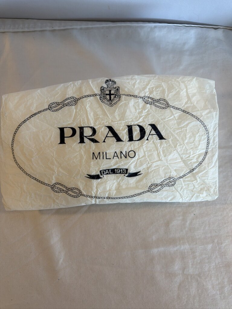 Vintage Prada 1995 Black Nappa Leather Triple Compartment Shoulder Tote Bag