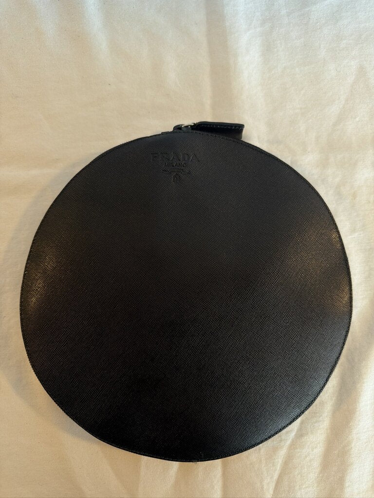 Vintage Prada Tessuto Nylon Packable Travel Duffle Bag Black