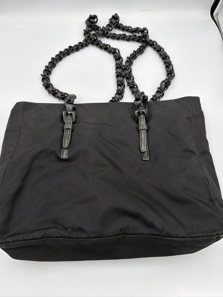 Prada Tessuto Nylon Chain Shoulder Bag