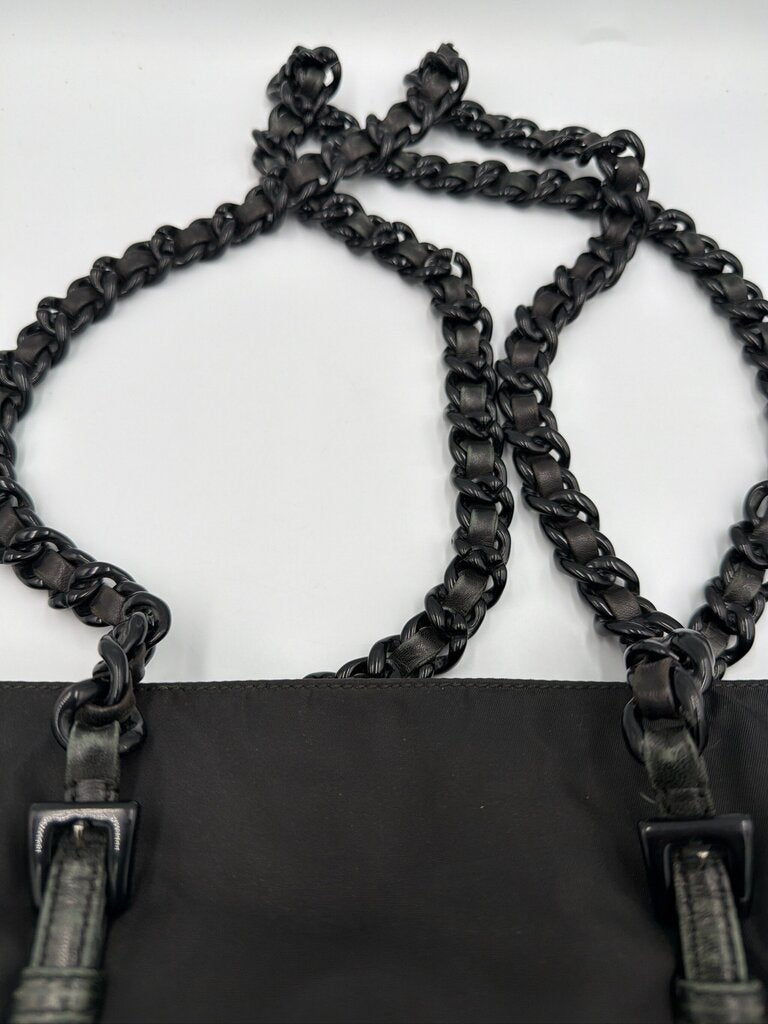 Prada Tessuto Nylon Chain Shoulder Bag