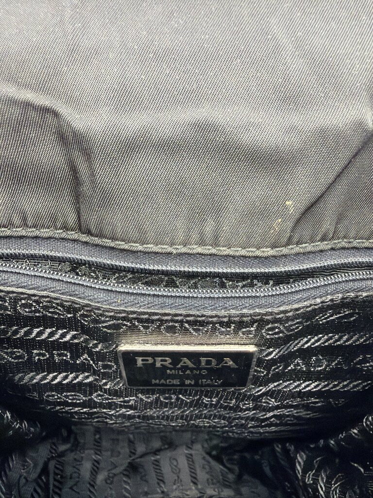 Prada Crocodile-Embossed (St. Cocco) Flap/Lock Bag